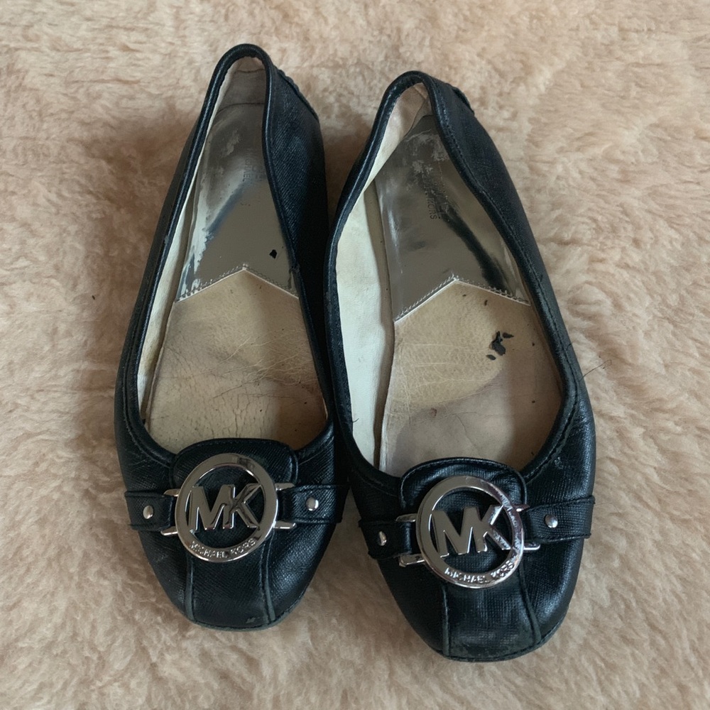 michael kors leather flats